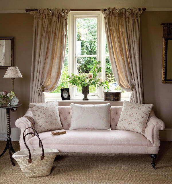 telas para tapizar sofás rosas Ofelia