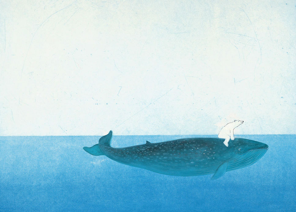 mural papel ballena